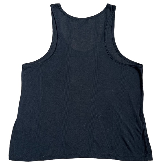 GUESS BLACK OVERSIZED FULL LENGTH TANK TOP WITH POCKET SIZE XS - Picture 4 of 6